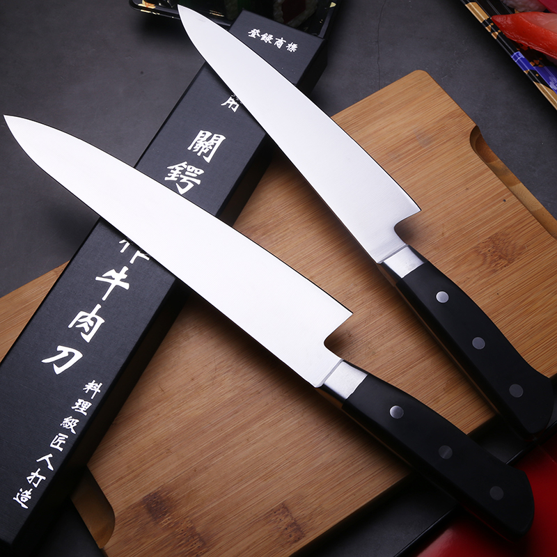 关锷藏作寿司刀菊奶茶店专用水果刀吧台料理刀西餐厨师刀生鱼片刀